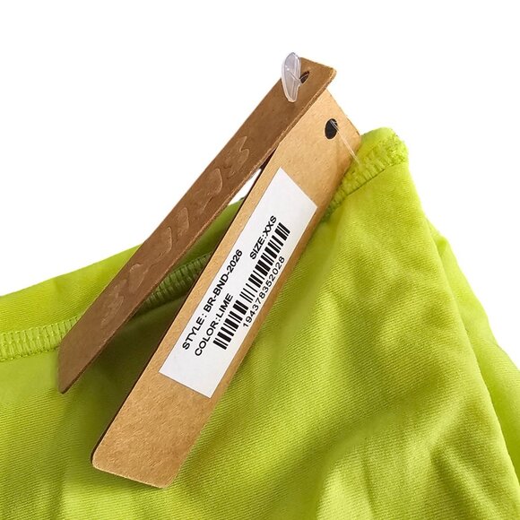 Skims Womens Fits Everybody Bandeau, Tube Top, Lime Green, Size XXS - Picture 4 of 6